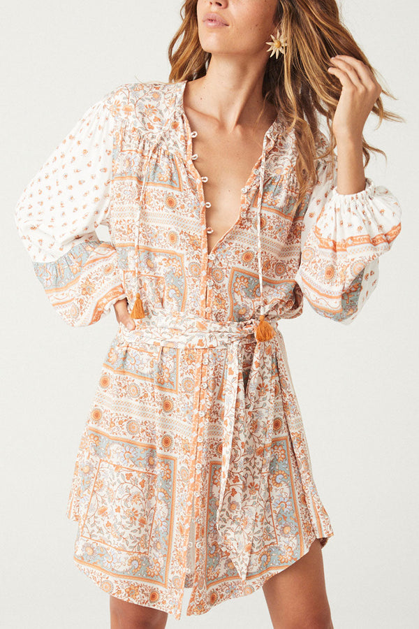 tuscan dress grey bandit nataliezacek on LTK