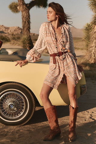 sundry boho tunic dress Sundry Boho Tunic Dress - Navy
