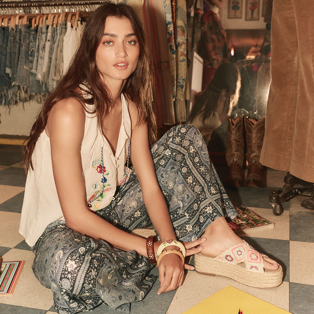 Sunshine Bandit Wide Leg Pant – SPELL - USA
