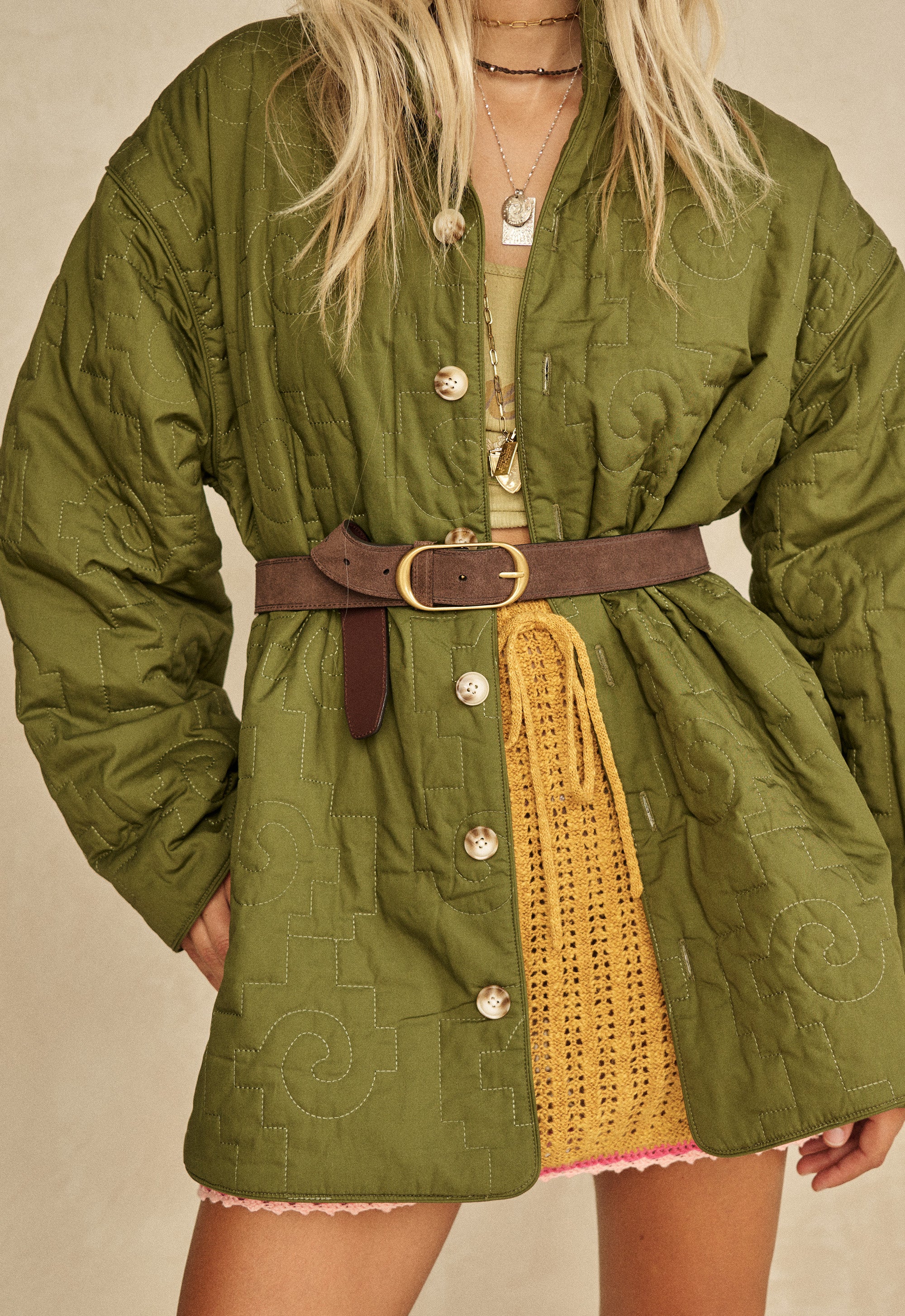 ジャケット・アウター YOKE SBLEMILITARYBLOUSON-Sage Green Blousons – YOKE