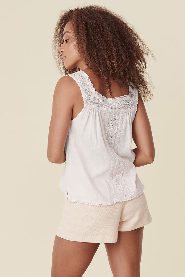 Cassie Lace Sleeveless Blouse – SPELL - USA