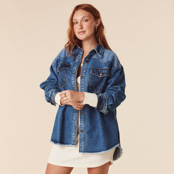 Spell-DaisyPatchworkDenimShirt
