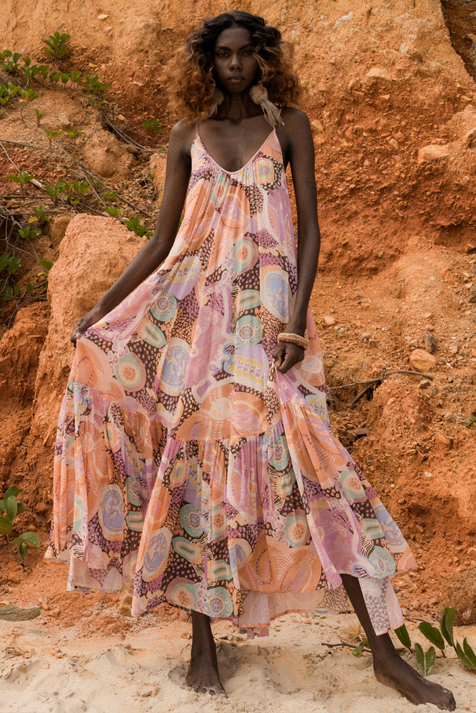 Maleisha Moo Strappy Maxi Dress – SPELL - USA