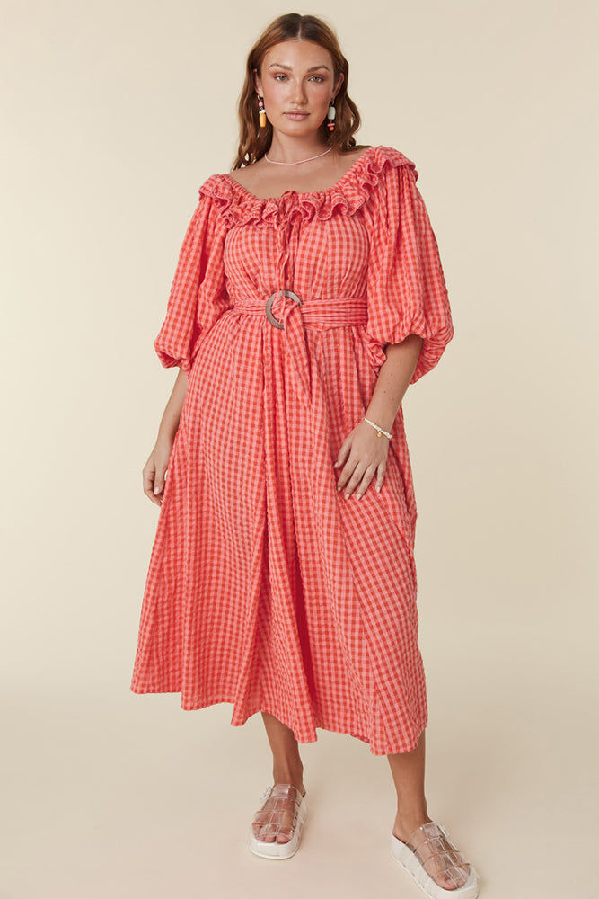 Strawberry Fields Midi Dress – SPELL - USA