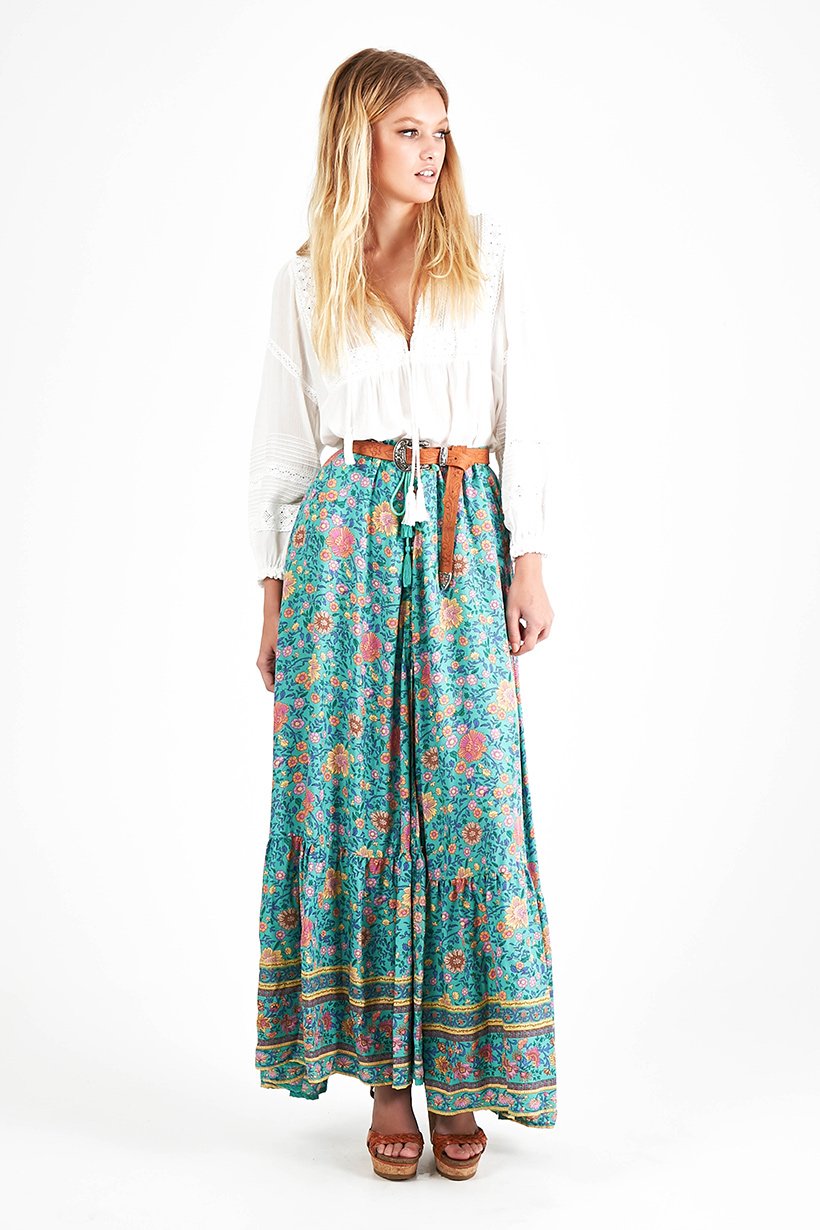 Folk Town Maxi Skirt
